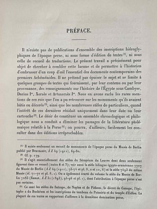 La premi&egrave;re domination perse en Egypte. Recueil d&rsquo;inscriptions hi&eacute;roglyphiques.[newline]M1375d-04.jpeg