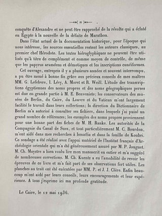 La premi&egrave;re domination perse en Egypte. Recueil d&rsquo;inscriptions hi&eacute;roglyphiques.[newline]M1375d-06.jpeg