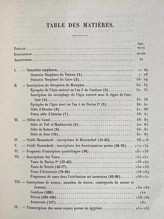 La premi&egrave;re domination perse en Egypte. Recueil d&rsquo;inscriptions hi&eacute;roglyphiques.[newline]M1375d-12.jpeg