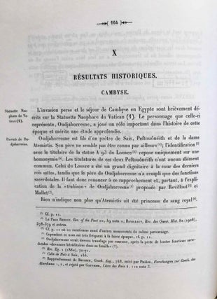 La première domination perse en Egypte. Recueil d’inscriptions hiéroglyphiques.