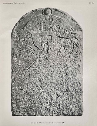 La première domination perse en Egypte. Recueil d’inscriptions hiéroglyphiques.[newline]M1375g-15.jpeg