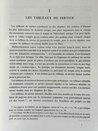 Les archives du temple funéraire de Neferirkare-Kakai (Les papyrus d'Abousir). Traduction et commentaire. Tomes I & II (complete set)