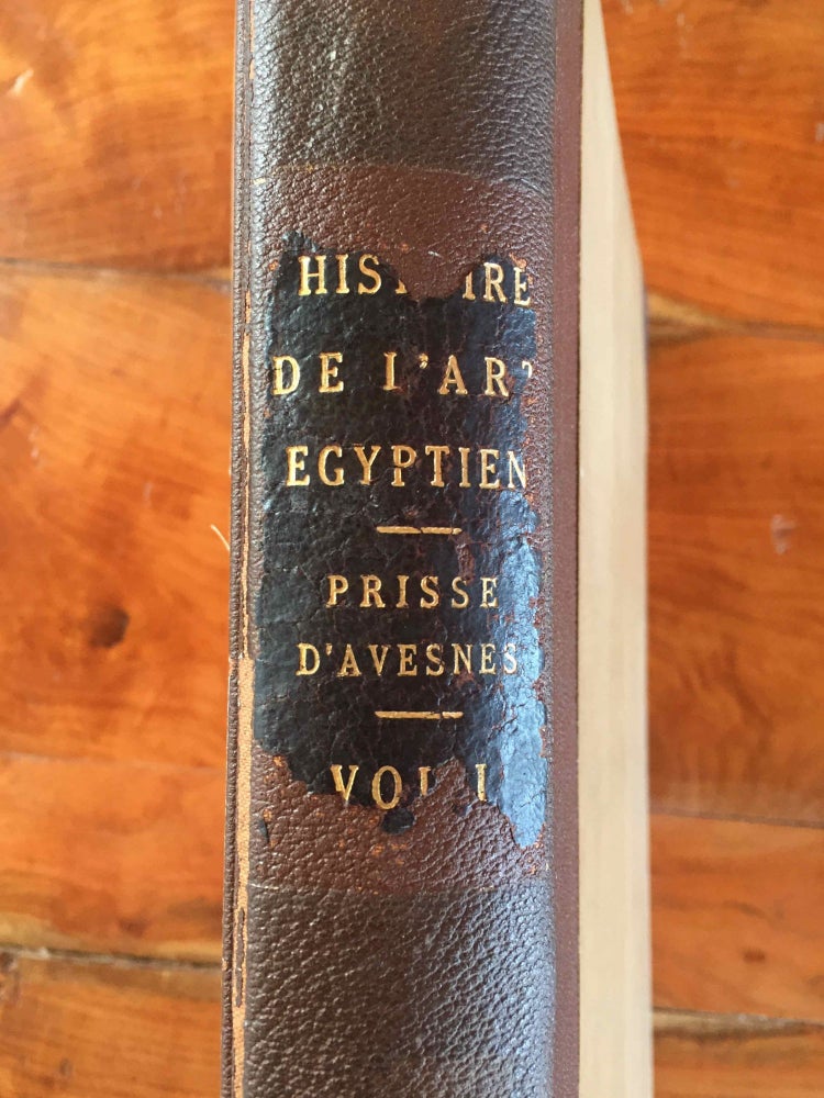Item #M1384 Histoire de l'art égyptien. Texte et Planches (complete set). PRISSE D'AVENNES Emile.[newline]M1384-0001VolIExternal.jpg
