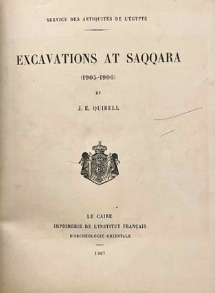 Excavations at Saqqara (1905-1906) (missing the frontispiece of Bes)