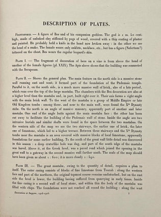 Excavations at Saqqara (1905-1906) (missing the frontispiece of Bes)