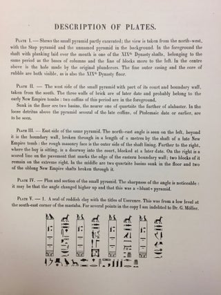 Excavations at Saqqara (1906-1907). With a section on the religious texts by P. Lacau.