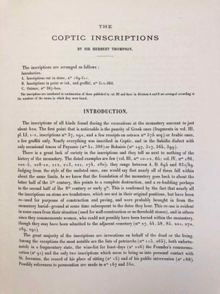 Excavations at Saqqara (1908-1909, 1909-1910): The monastery of Apa Jeremias. 2 vol. in 1
