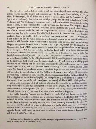 Excavations at Saqqara (1908-1909, 1909-1910): The monastery of Apa Jeremias. 2 vol. in 1