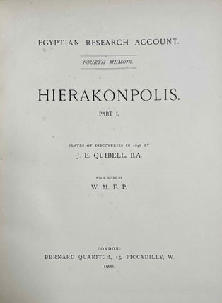 Hierakonpolis. Part I & II (complete set)[newline]M1393d-03.jpeg