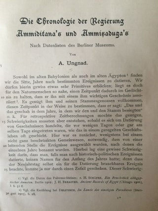 Die Chronologie der Regierung Ammiditana's und Ammisaduga's : Nach Datenlisten des Berliner Museums. [Sonder-Abdruck aus: Beitr&auml;ge zur Assyriologie und semitischen Sprachwissenschaft.]