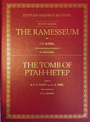 Item #M1396c The Ramesseum and the tomb of Ptahhetep. QUIBELL James Edward