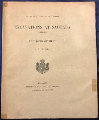 Item #M1397b Excavations at Saqqara (1911-1912): The tomb of Hesy. QUIBELL James Edward