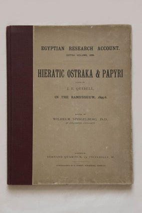 Item #M1399a Hieratic ostraka and papyri found by J.E. QUIBELL in the Ramesseum. QUIBELL James...