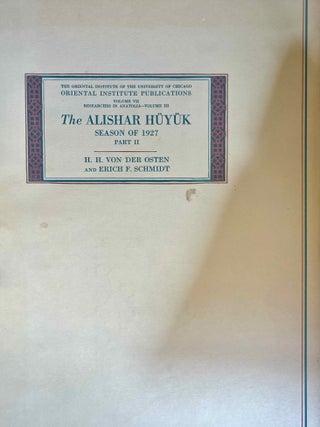 Item #M14011 The Alishar H&uuml;y&uuml;k. Season of 1927. Part II. VON DER OSTEN Hans Henning - SCHMIDT...[newline]M14011-00.jpeg
