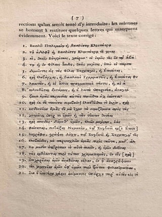 Eclaircissemens sur une inscription grecque contenant une p&eacute;tition des pr&ecirc;tres d'Isis dans l'&icirc;le de Philae, &agrave; Ptol&eacute;m&eacute;e Everg&egrave;te second. Copi&eacute;e &agrave; Philae par M. Cailliaud, en octobre 1816.