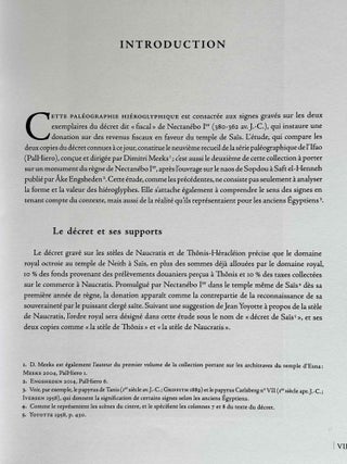 Le d&eacute;cret de Sa&iuml;s. Les st&egrave;les de Th&ocirc;nis-H&eacute;racl&eacute;ion et de Naucratis. Pal&eacute;ographie.[newline]M14030-03.jpeg