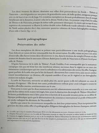 Le d&eacute;cret de Sa&iuml;s. Les st&egrave;les de Th&ocirc;nis-H&eacute;racl&eacute;ion et de Naucratis. Pal&eacute;ographie.[newline]M14030-06.jpeg