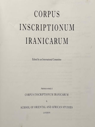 Die dreisprachige Inschrift Sabuhrs I. an der Ka'ba-i Zardust (SKZ). Vol. I & II (complete set).