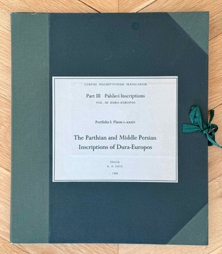 Item #M14058 The Parthian and Middle Persian inscriptions of Dura-Europos. FRYE Richard N