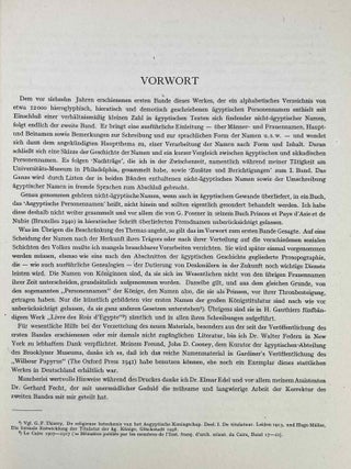 Die &auml;gyptischen Personennamen. Band I & II. Band III is provided for free in bound XEROX.[newline]M1405e-09.jpeg