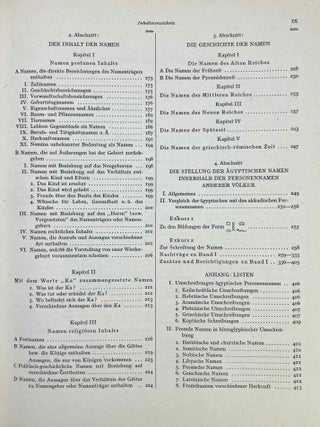 Die &auml;gyptischen Personennamen. Band I & II. Band III is provided for free in bound XEROX.[newline]M1405e-12.jpeg