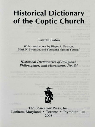 Historical dictionary of the Coptic Church[newline]M14065-01.jpeg