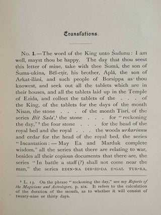 Late Babylonian letters. Transliterations and translations of a series of letters written in Babylonian cuneiform, chiefly during the reigns of Nabonidus, Cyrus, Cambyses, and Darius.[newline]M14086-10.jpeg
