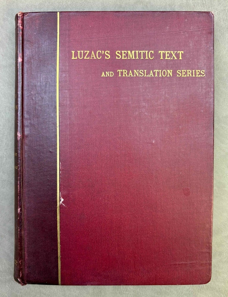 Item #M14086a Late Babylonian letters. Transliterations and translations of a series of letters written in Babylonian cuneiform, chiefly during the reigns of Nabonidus, Cyrus, Cambyses, and Darius. THOMPSON Reginald Campbell.[newline]M14086a-00.jpeg