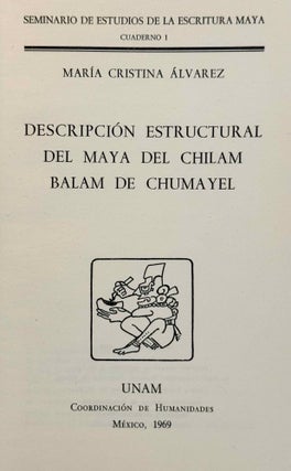 Descripción estructural del maya del Chilam Balam de Chumayel