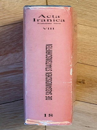 Item #M14108 Die sassanidischen Staatsinschriften. Studien zur Orthographie und Phonologie des...[newline]M14108-00.jpeg