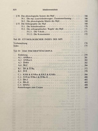 Die sassanidischen Staatsinschriften. Studien zur Orthographie und Phonologie des Mittelpersischen der Inschriften zusammen mit einem etymologischen Index des mittelpersischen Wortgutes und einem Textcorpus der behandelten Inschriften.