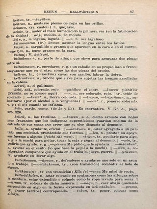 Diccionario araucano-espa&ntilde;ol y espa&ntilde;ol-araucano. Tomo primero: Araucano-espa&ntilde;ol.