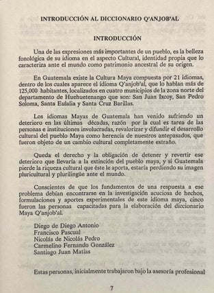 Diccionario del idioma q'anjob'al