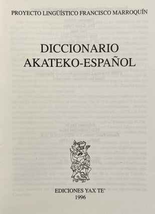 Diccionario akateko-español