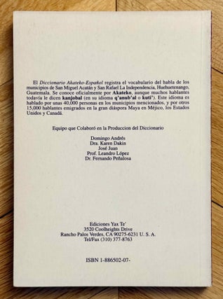 Diccionario akateko-español