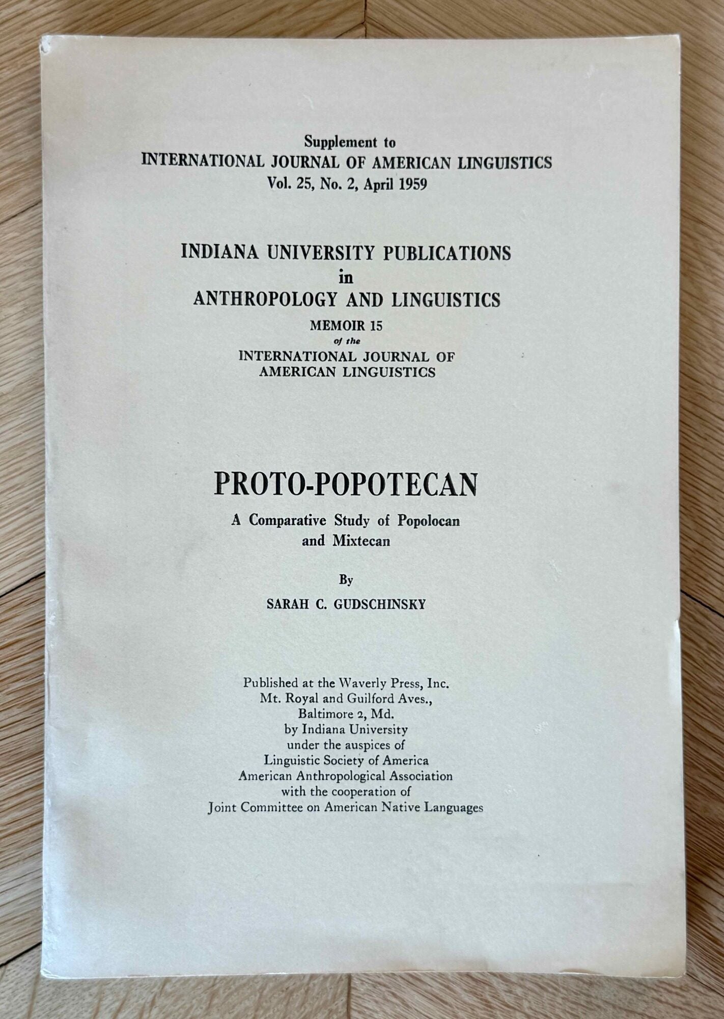 Proto-Popotecan. A Comparative Study of Popolocan and Mixtecan ...