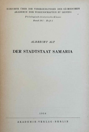 Der Stadtstaat Samaria