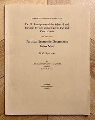 Item #M14143 Parthian Economic Documents from Nisa. Texts I pp. 1-80. DIAKONOFF Igor - LIVSHITS...