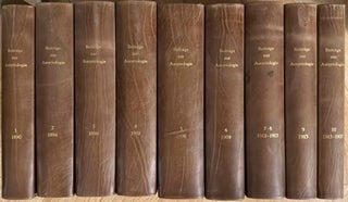 Item #M14156 Beiträge zur Assyriologie. Vol. 1 (1890) to 10 (1927) (complete set). AAE - Journal...