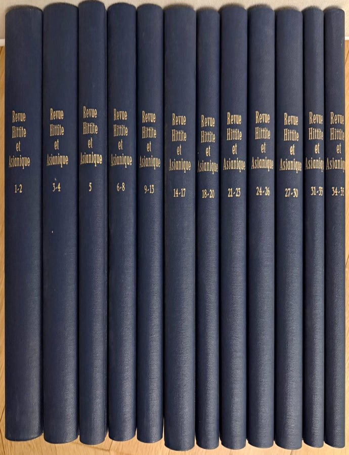 Item #M14180 Revue hittite et asianique. Volumes 1 (1930) to 35 (1978). AAE - Journal - Set.