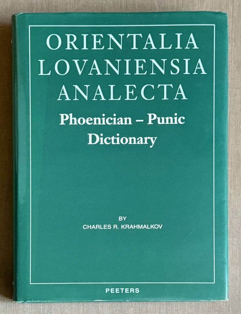 Item #M14220 Phoenician - Punic Dictionary. KRAHMALKOV Charles R.[newline]M14220-00.jpeg