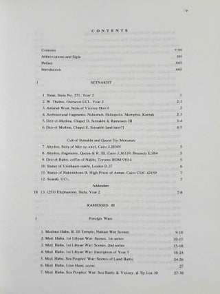 Ramesside inscriptions. Translated and annotated. Translations. Vol. V: Setnakht, Ramesses III and contemporaries.