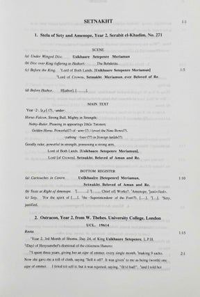 Ramesside inscriptions. Translated and annotated. Translations. Vol. V: Setnakht, Ramesses III and contemporaries.