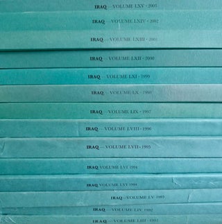Iraq. Journal of the British School of Archaeology in Iraq. Volumes 3-16, 25-44, 51-67.