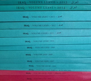 Iraq. Journal of the British School of Archaeology in Iraq. Volumes 3-16, 25-44, 51-67.