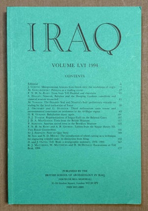 Item #M14225a Iraq. Journal of the British School of Archaeology in Iraq. Volumes 56-58. AAE -...