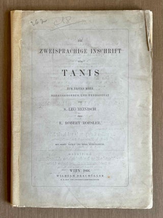 Item #M1423b Die zweisprachige Inschrift von Tanis. Zum ersten Male herausgegeben und &uuml;bersetzt....[newline]M1423b-00.jpeg