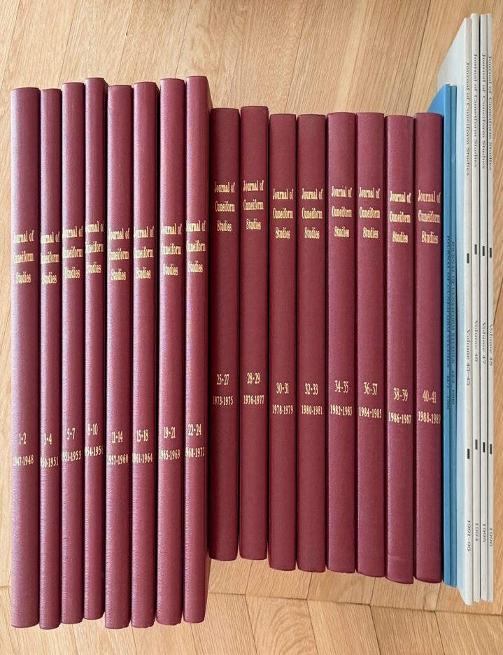 Item #M14247 Journal of Cuneiform Studies. Vol. 1 (1947) to 48 (1996). AAE - Journal - Set.[newline]M14247-00.jpeg