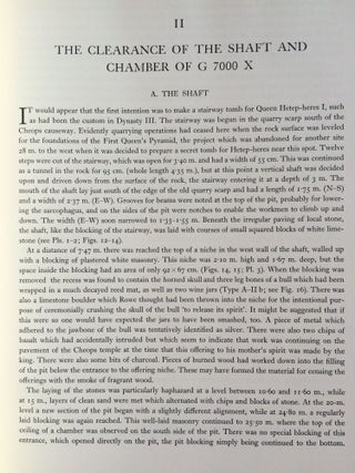 A history of the Giza necropolis. Vol. II: The tomb of queen Hetep-Heres, the mother of Cheops