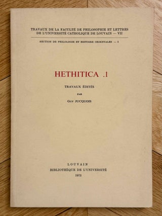Hethitica I-V and VII-XIII